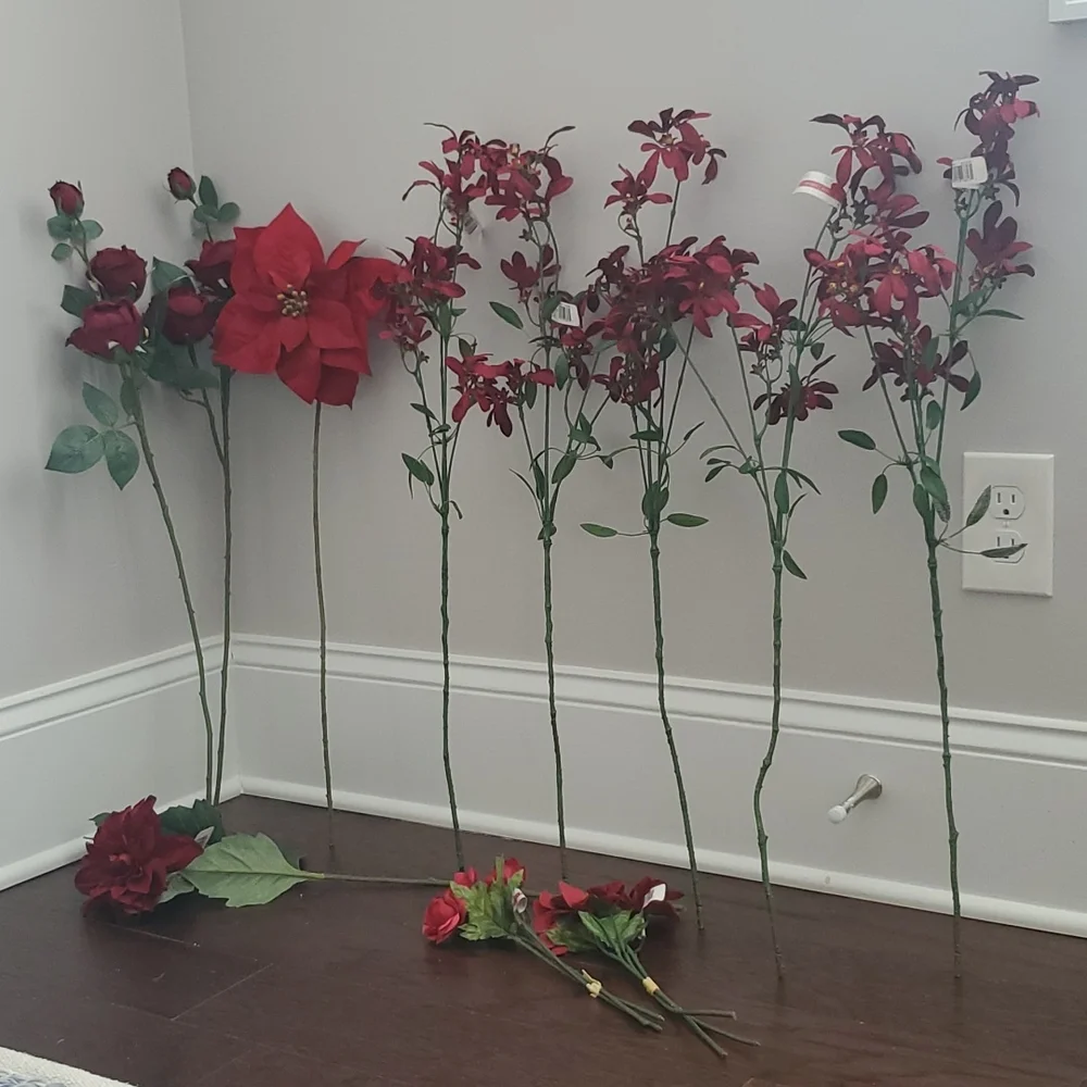 ASHLAND  CHRISTMAS FAUX FLOWERS